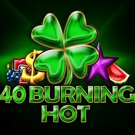 40 Burning Hot slot logo by Amusnet Interactive at Librabet Casino