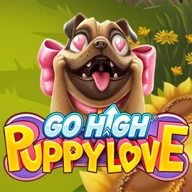 Go High Puppy Love slot logo by RubyPlay at Librabet Casino