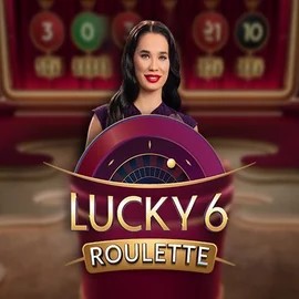 Lucky 6 Roulette slot logo by Pragmatic Play at Librabet Casino